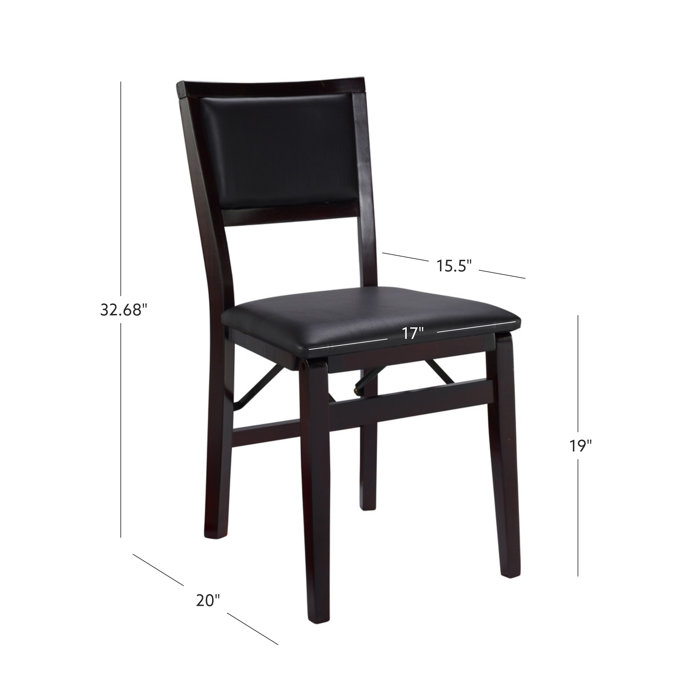Red Barrel Studio® Busse Vinyl Padded Banquet Folding Chair Folding